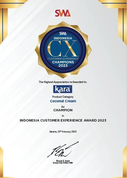 Sertifikat Indonesia Customer Experience Award 2023