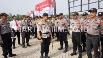 Polres Malang Mengirimkan 3.100 Personel untuk Menjaga Keamanan Pilkades Serentak Tahap 2