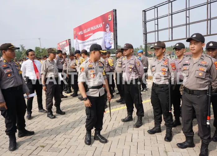 Polres Malang Mengirimkan 3.100 Personel untuk Menjaga Keamanan Pilkades Serentak Tahap 2