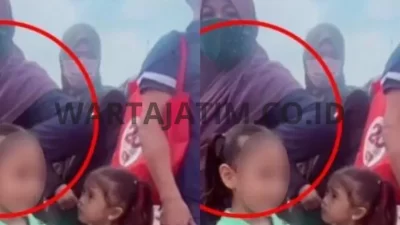 Viral! Perempuan Berkerudung Gunakan Taktik 'Sat Set Sat Set', Mencuri Kalung Bocah di Tengah Keramaian