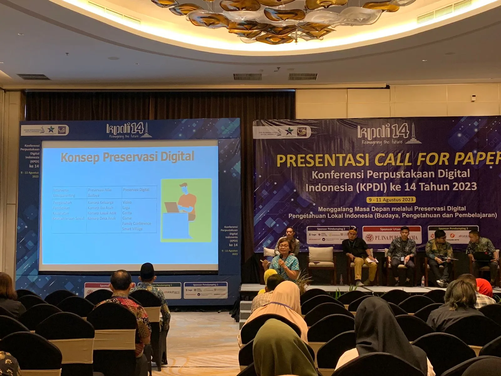 Konferensi Perpustakaan Digital Indonesia (KPDI) ke-14 tahun 2023 di Atria Hotel Malang. (doc. wartajatim)