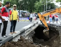 Pemkot Malang Sigap Benahi Jalan Ambles di Jalan Bandung