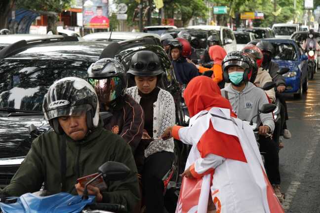 PKS Gelar Flashmob Serentak di 5 Titik Kota Malang untuk Kampanye Politik