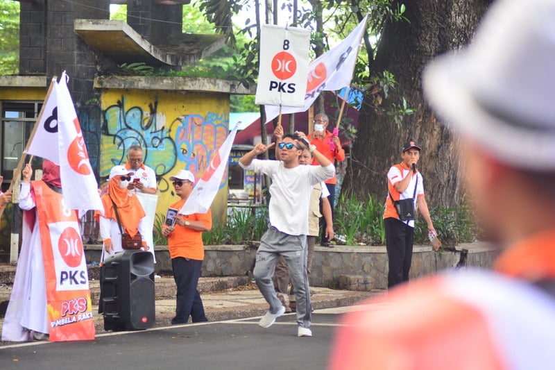 Flashmob dipilih Partai Keadilan Sejahtera (PKS) Kota Malang untuk melaksanakan kampanye politiknya