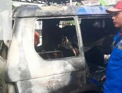 Kebakaran di Mojokerto, Garasi dan Mobil Hangus Terbakar