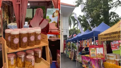 Keseruan EJSC Bakorwil Malang Gelar Pasar Takjil dan Stan Sembako Murah