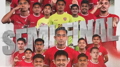 Timnas U-23 lolos ke semifinal piala Asia U-23 gambar diunggah dari akun instagram @timnas.indonesia