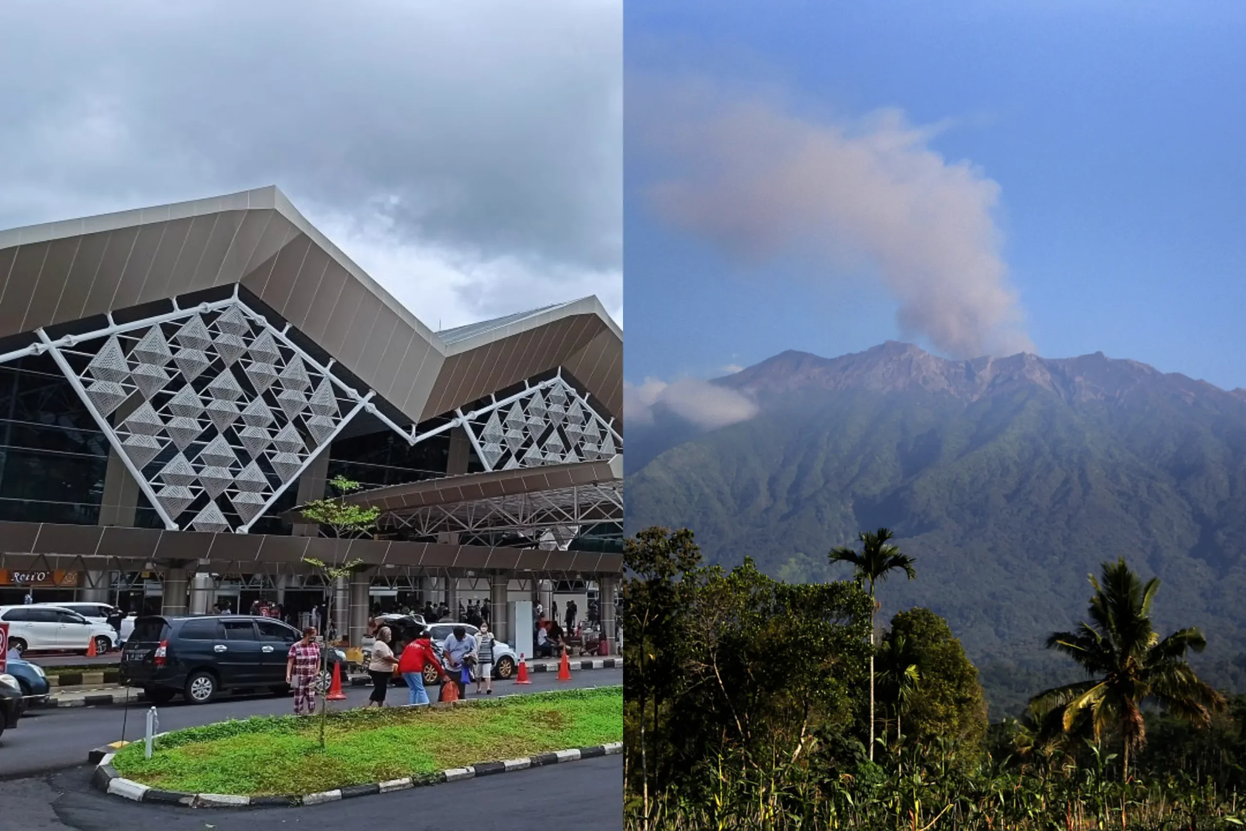 Bandara Sam Ratulangi di Sulawesi Utara ditutup sementara akibat erupsi Gunung Ruang.