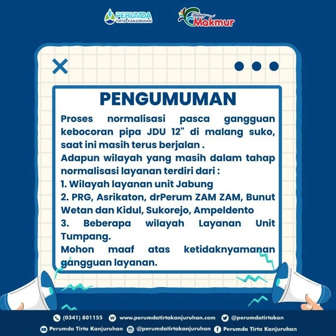 Perumda Tirta Kanjuruhan - Sumber: https://twitter.com/ | Dok Istimewa