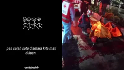 pemuda meninggal karena tabrak pohon di Surabaya