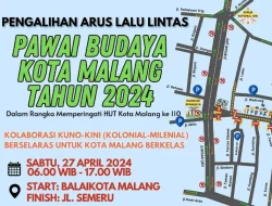 Pengalihan Arus Lalu Lintas Pawai Budaya Malang 2024