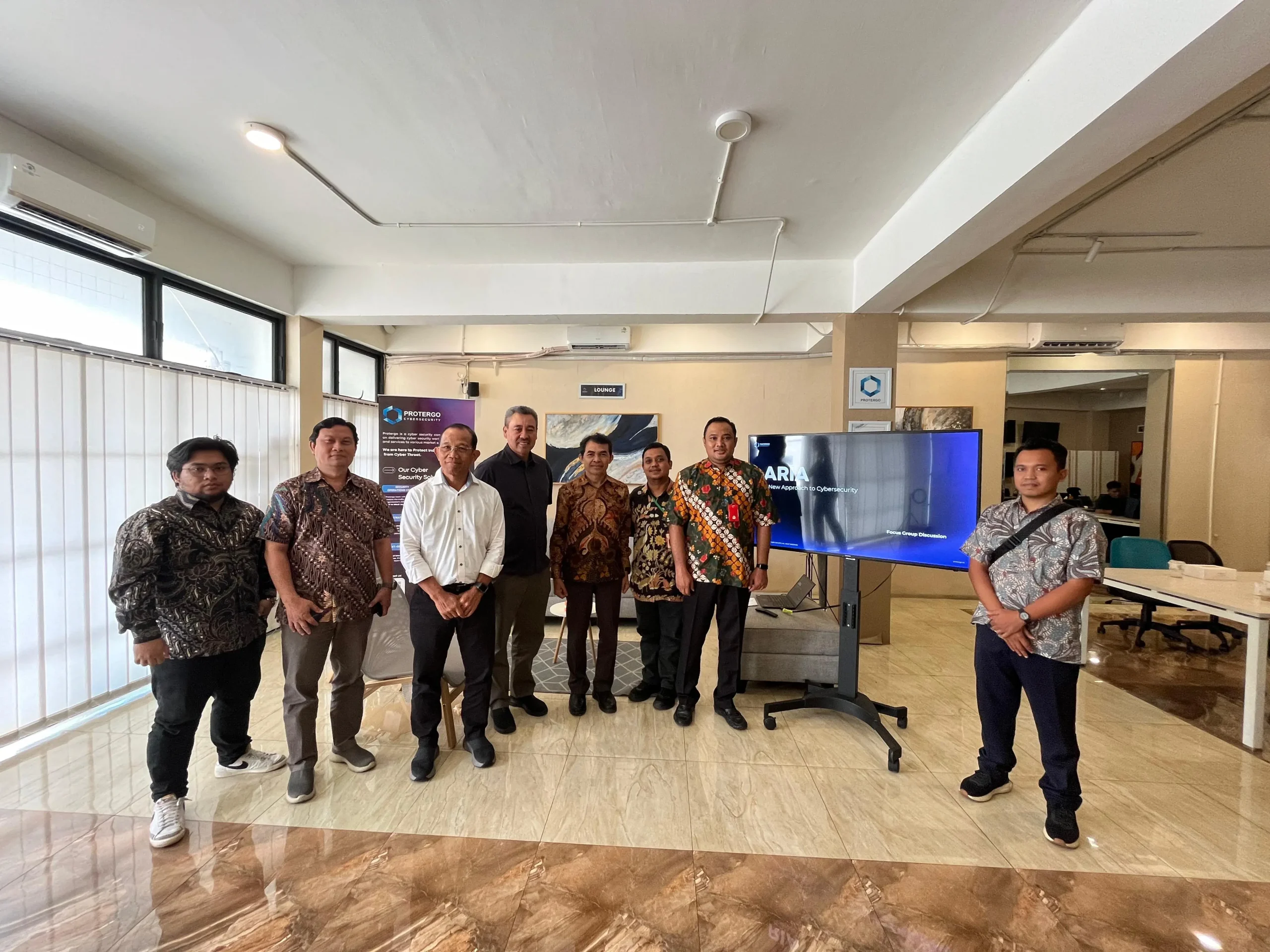 Protergo Cyber Security bersama BSSN dalam soft launching ARIA di Kantor Graha Protergo. (Dok: Istimewa)