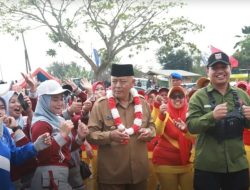 Bupati Malang Hadiri Gebyar Senam Bhineka Tunggal Ika, serta Resmikan Pasar Rakyat Karang Taruna Desa Srigonco