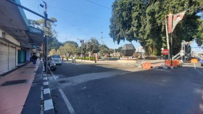 Dishub Kota Blitar Ubah Jalur Kendaraan di Empat Ruas Jalanan Kota.