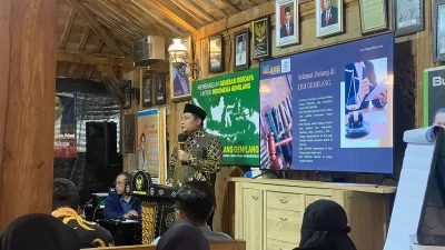 Puguh Wiji Pamungkas, Anggota DPRD Provinsi Jawa Timur, memberikan pernyataan yang kuat tentang pentingnya membangun pemimpin lokal (local heroes). (Dok.Gia/WJ)