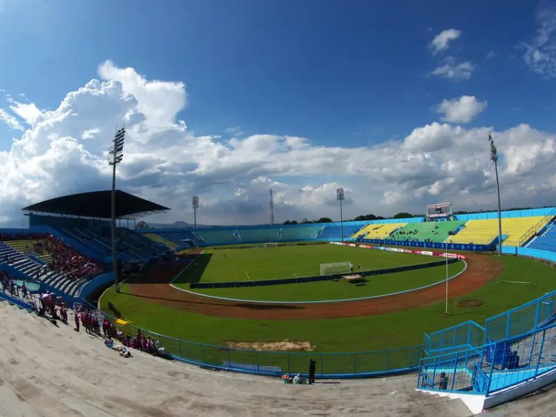 Renovasi Stadion Kanjuruhan di Kepanjen, Kabupaten Malang, telah mencapai 85 persen. Sumber : Istimewa