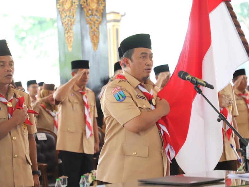 Ketua dan Pengurus Mabicap Lakukan Gerakan Pramuka Jombang