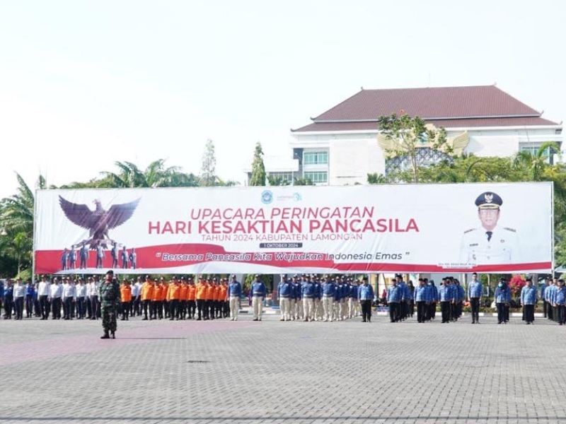 Peringati Hari Kesaktian Pancasila, Plt Bupati Lamongan, Abdul Rouf ajak perkuat nilai-nilai Pancasila demi cita-cita Indonesia emas..