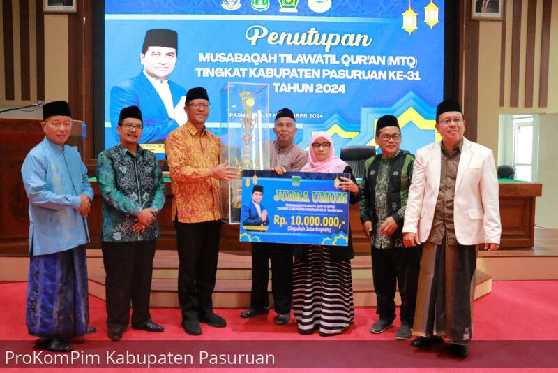 Selamat, Kecamatan Gondangwetan Juara Umum MTQ Kabupaten Pasuruan XXXI Tahun 2024. (dok.Istimewa)