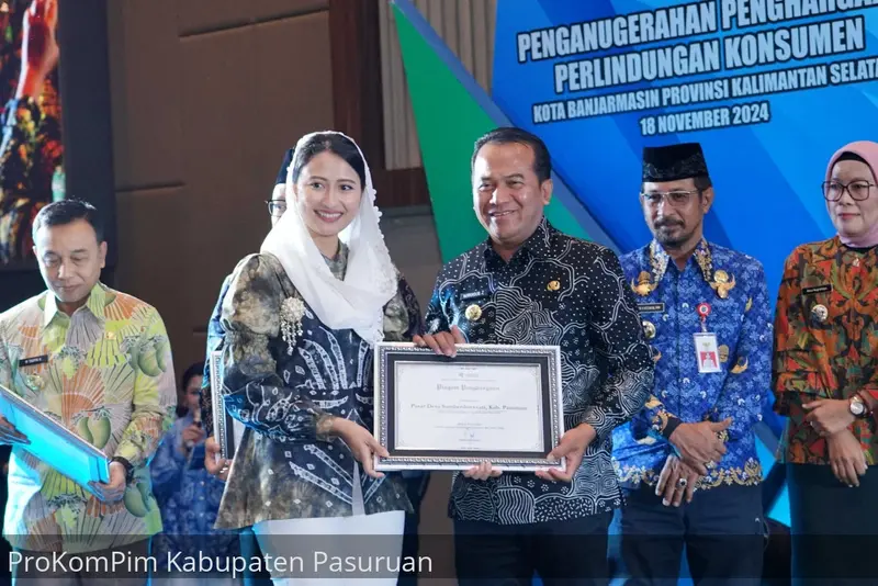 Pemkab Pasuruan Raih Penghargaan Pasar Tertib Ukur Dari Menteri Perdagangan RI (dok.istimewa)