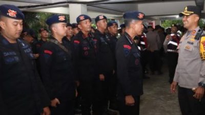 Polres Kediri Kota Kerahkan Ratusan Personel Amankan Debat Pamungkas Pilkada 2024