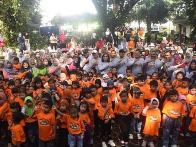 Pj Wali Kota Kediri Gelar Lomba Mewarnai Peringatan World Clean Up Day 2024