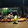 Hujan Deras Picu Banjir di Ponorogo, Polres dan BPBD Evakuasi Warga Cepat Tanggap