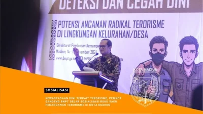 Pemkot Madiun Gandeng BNPT Gelar Sosialisasi Buku Saku Kewaspadaan Terorisme