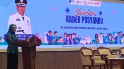 Pemkab Probolinggo menggelar Jambore Kader Posyandu 2024 di Auditorium Madakaripura (26/11/2024). Sumber : Istimewa.