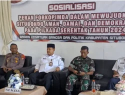 Kapolsek Besuki Hadiri Sosialisasi Peran Forkopimda dalam Mewujudkan Situbondo Aman, Damai, dan Demokratis pada Pilkada Serentak 2024