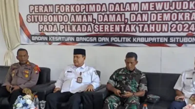 Kapolsek Besuki Hadiri Sosialisasi Peran Forkopimda dalam Mewujudkan Situbondo Aman, Damai, dan Demokratis pada Pilkada Serentak 2024