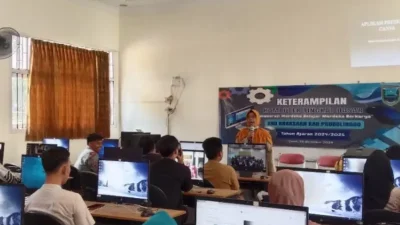 SKB Kraksaan memulai pelatihan keterampilan komputer tingkat dasar bagi 25 peserta didik dari program pendidikan kesetaraan. Sumber : Istimewa.