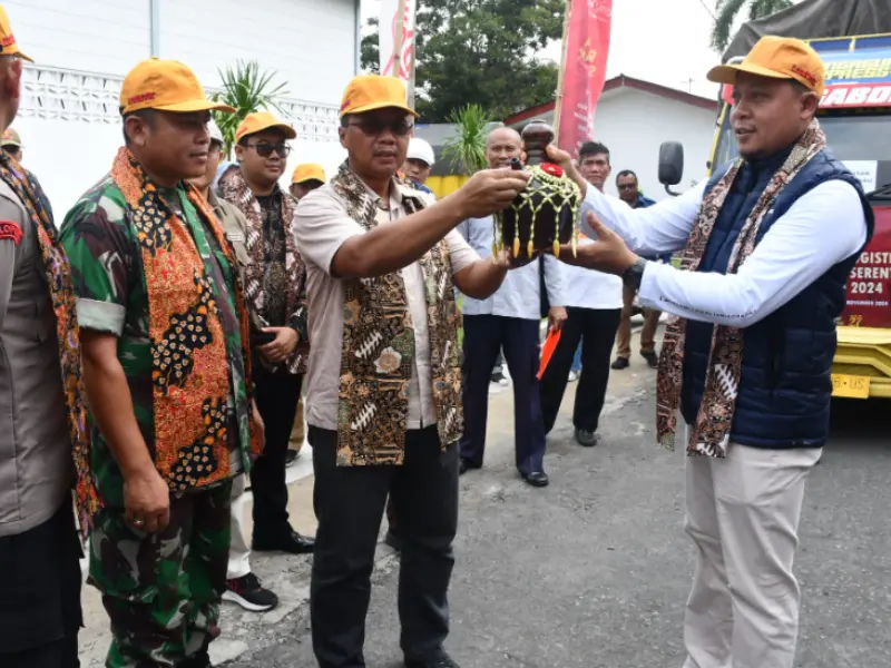 KPU Kabupaten Tulungagung memulai pendistribusian logistik Pilkada (23/11/2024). Sumber : Istimewa.