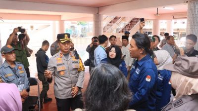 Dalam rangka Pilkada 2024 Forkopimda Kota Kediri bersama Pamatwil Polda Jatim berkunjung ke dua TPS di Kecamatan Pesantren.