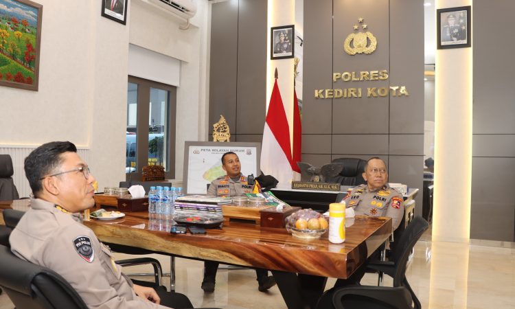 Polres Kediri Kota menerima kunjungan dari Karodalops Stamaops Polri, Brigjen Pol Drs. Eko Nugrohadi, M.Si., beserta tim Mabes Polri.