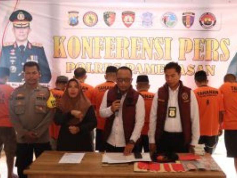 Polres Pamekasan Ungkap Kasus Perjudian, 16 Tersangka Diamankan