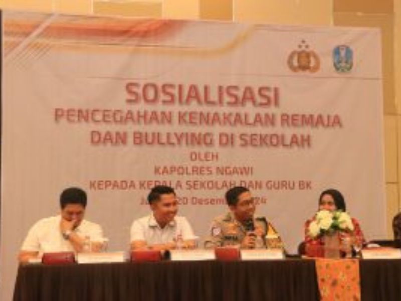 Polres Ngawi Sosialisasikan Stop Bullying di Lingkungan Sekolah