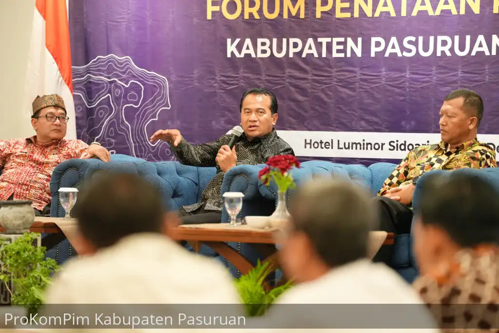 Buka Rakor Forum Penataan Ruang 2024, Pj Bupati Nurkholis: Potensi PAD Kabupaten Pasuruan Luar Biasa. Maka Harus Ada Revisi Aturannya