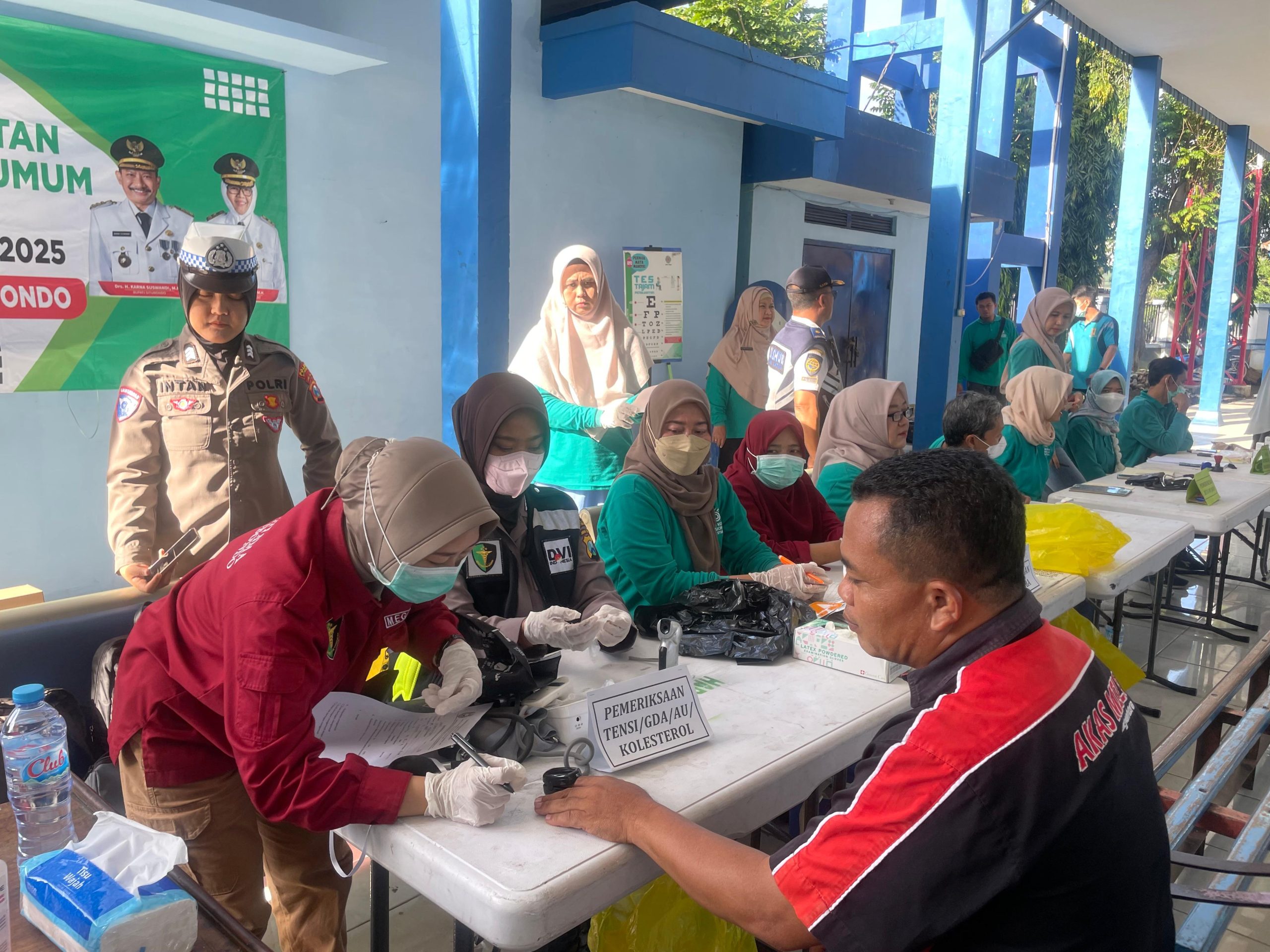 Polres Situbondo Bersama Dishub Tes Urine Sopir Bus