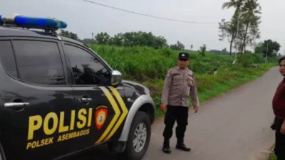 Polisi Tingkatkan Patroli di Jalan Desa Awar-awar. Sumber : Istimewa.