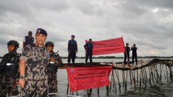 Pengerjaan Pagar Misterius di Laut Tangerang Berhenti Setelah Viral dan Dilarang TNI