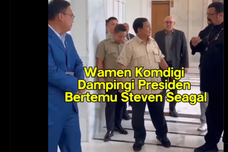 Presiden Prabowo Subianto dan Steven Seagal bertemu secara tak terduga di Jakarta, menciptakan momen bersejarah.